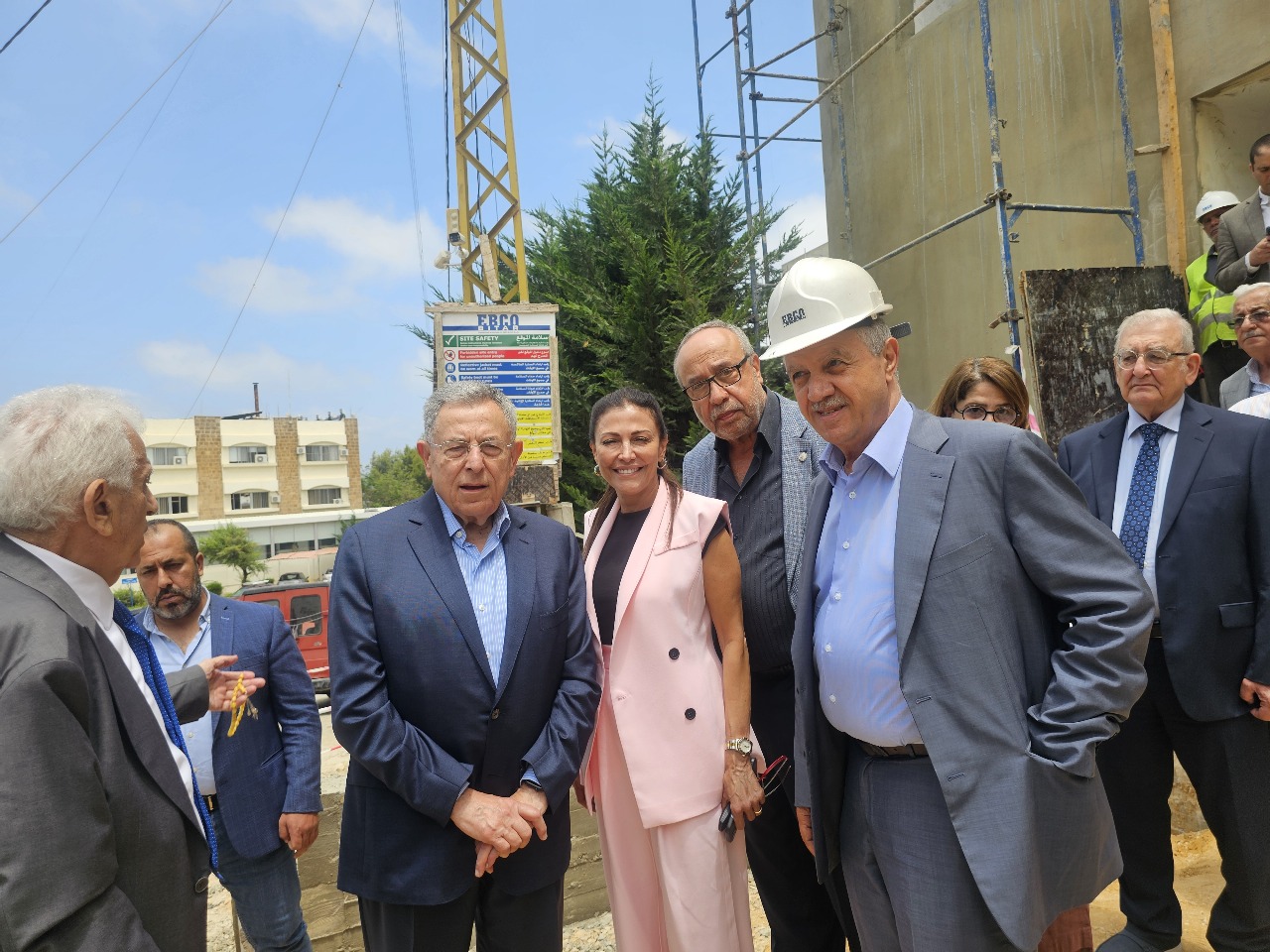 Former Prime Minister Mr. Fouad Saniora Inspects Progress of the Medical and Rehabilitation Center in Sharhabil – Bqosta
